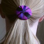 Ponytail Holder - Ice Queen - Giant Button