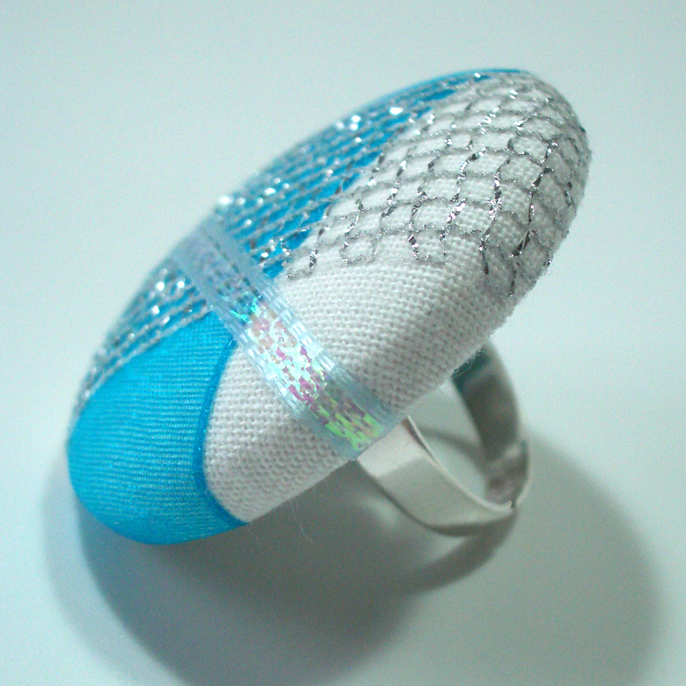 Cocktail Ring - Icicle - Extra Large Button